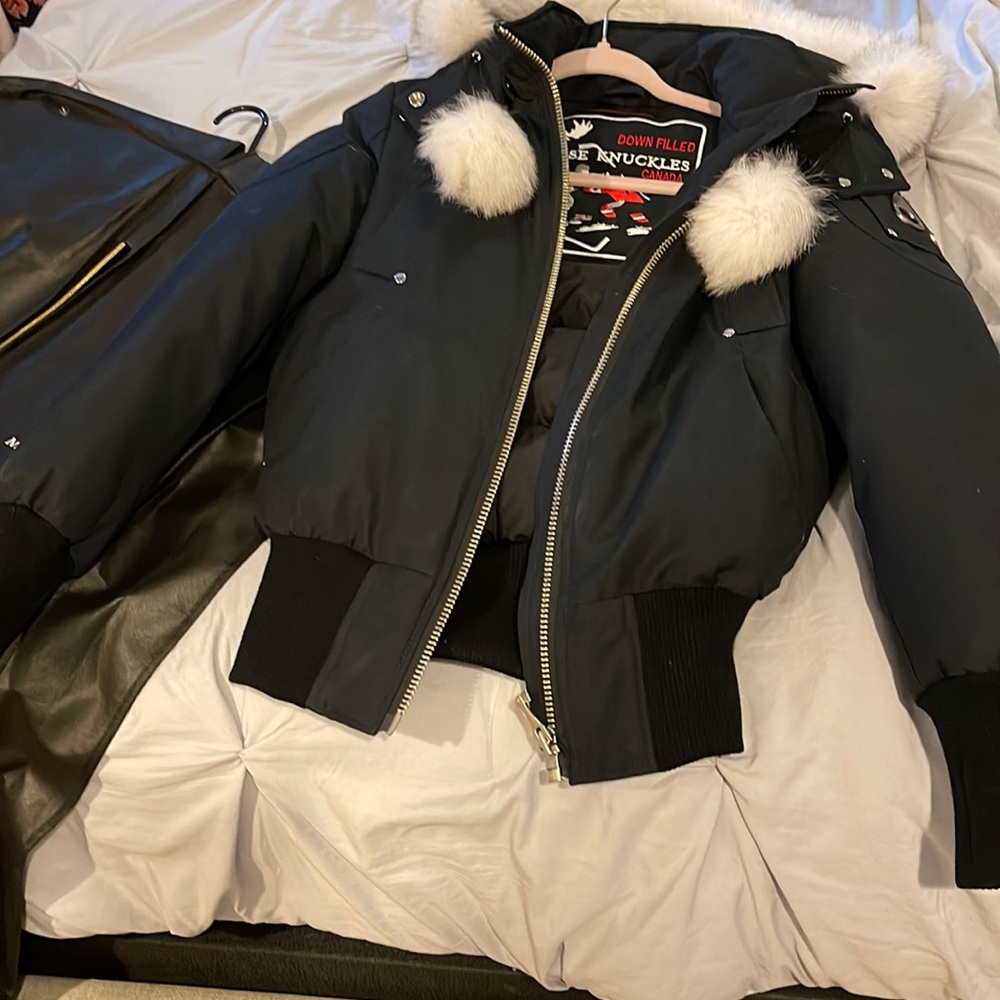 Moose knuckle bomber jacket